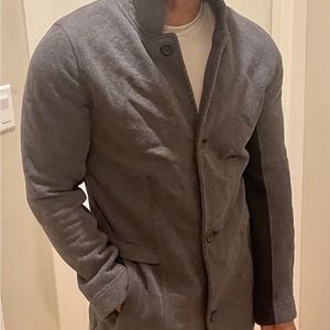 lululemon Men's Cotton Fleece Coat in Heathered Coal size S